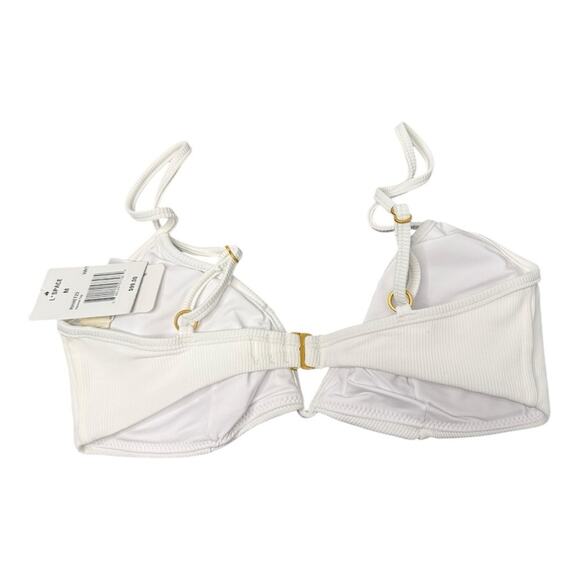 L*Space Helena Bikini Top in White Size Medium NWT - Picture 7 of 11